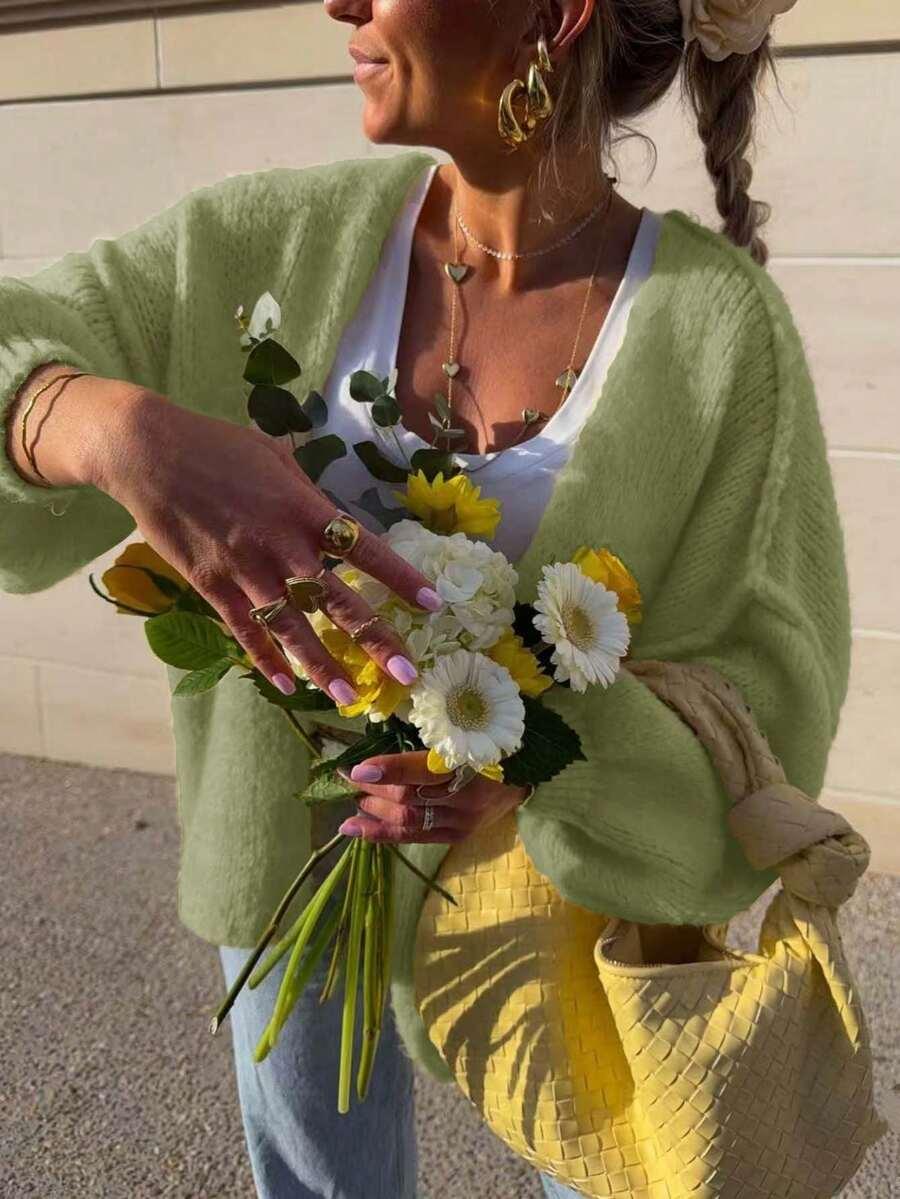 KARDIGAN DAMSKI ZIELONY