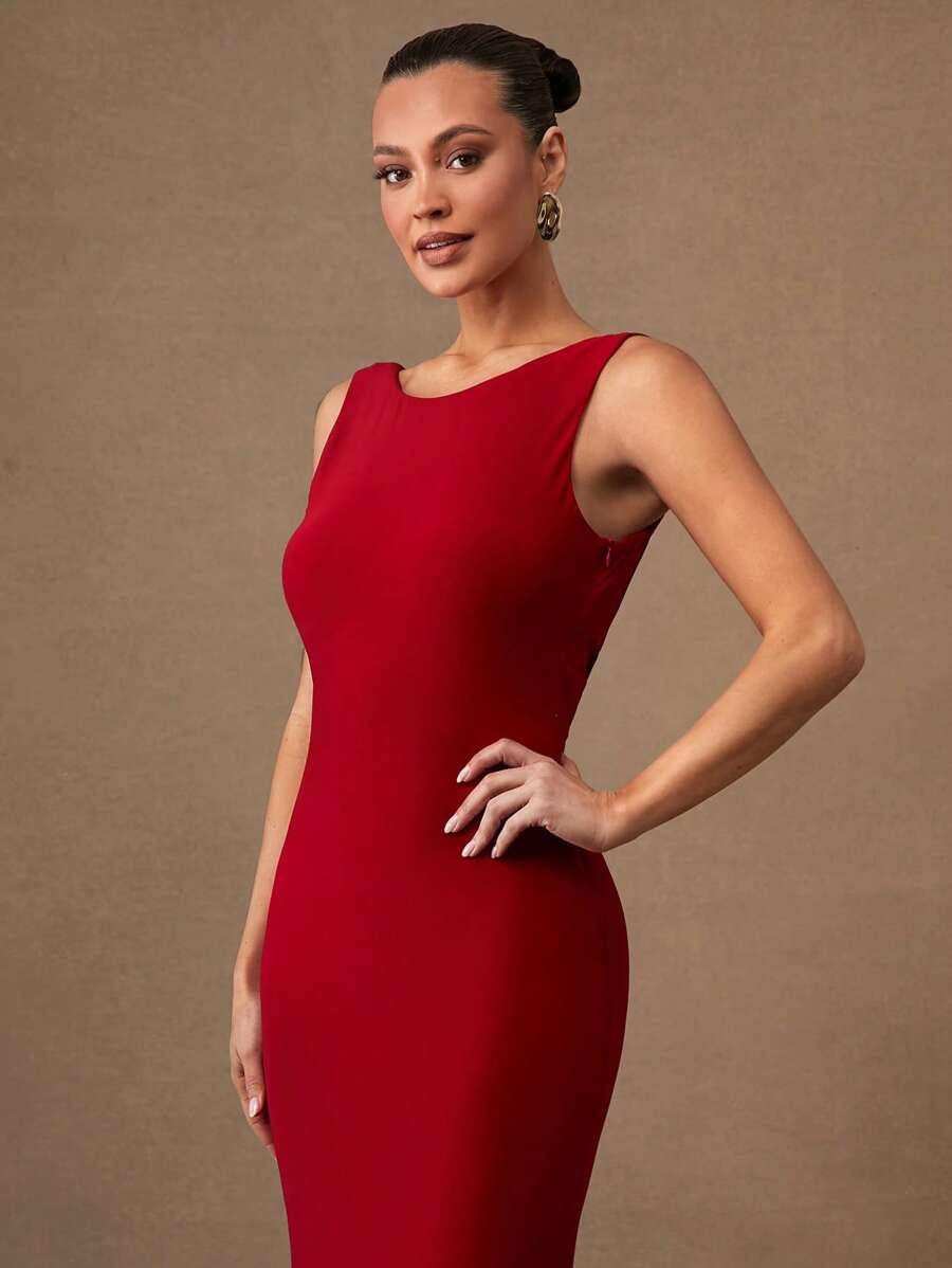SUKIENKA ELEGANCKA CZERWONA
