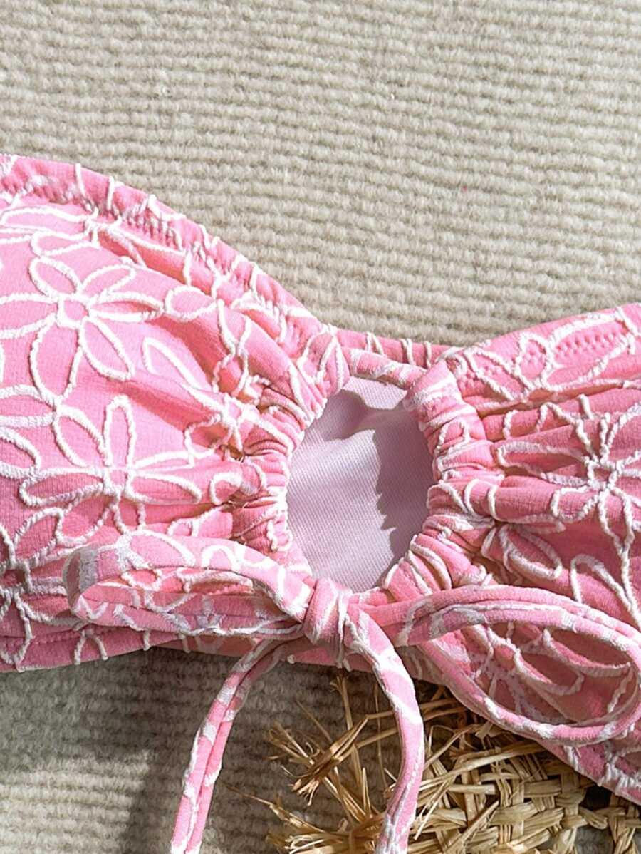 różowa góra od bikini 