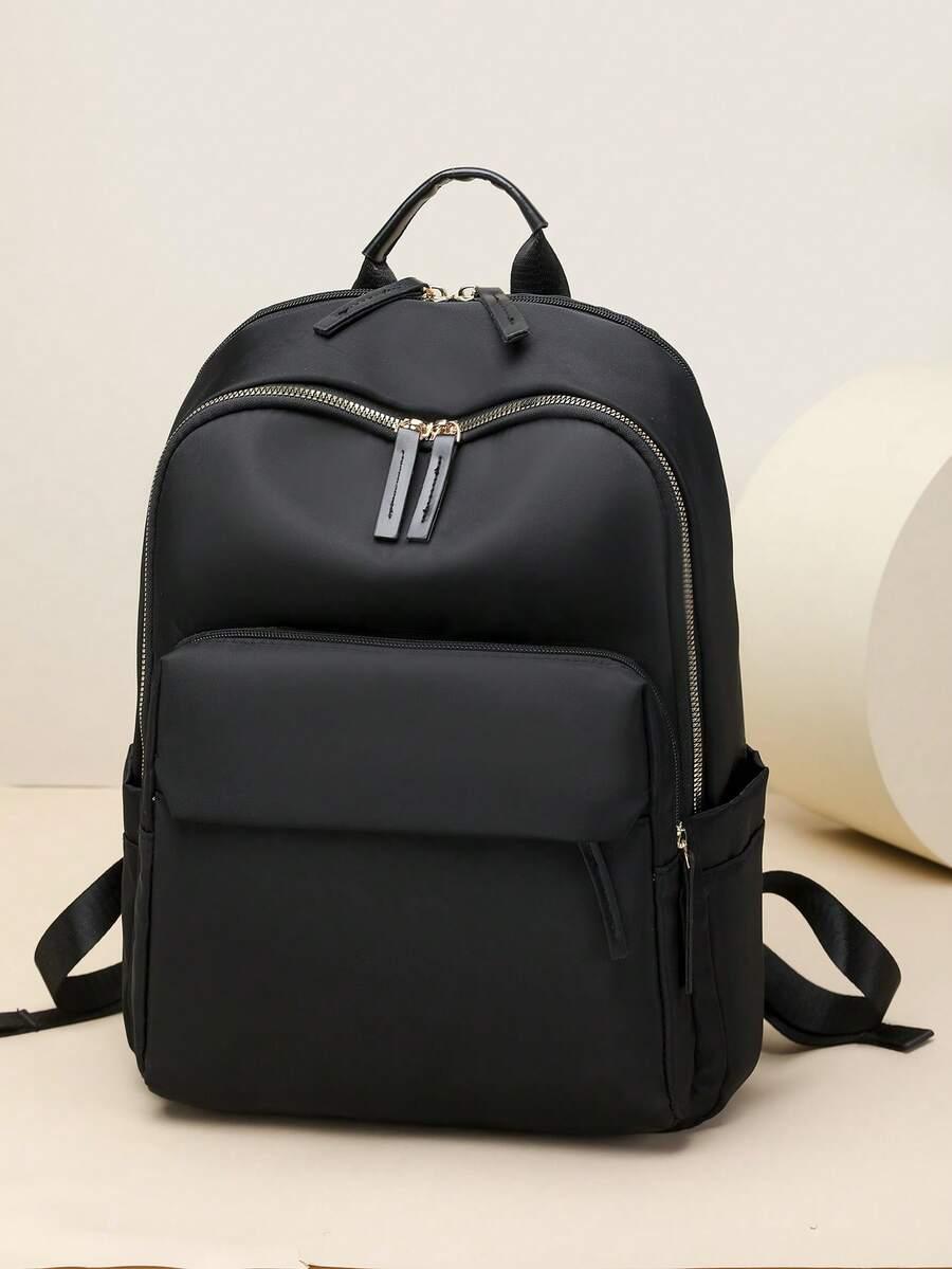 czarny plecak zip