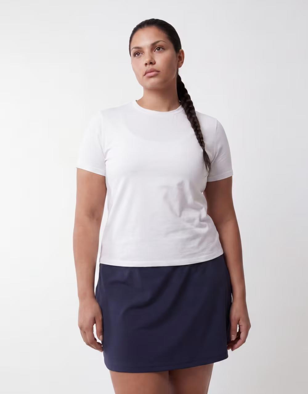 BIAŁY T-SHIRT CASUAL