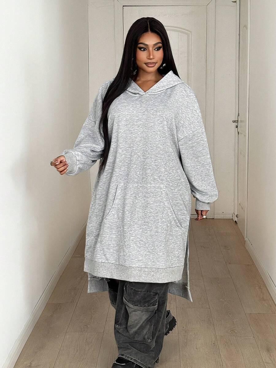 szara bluza kaptur