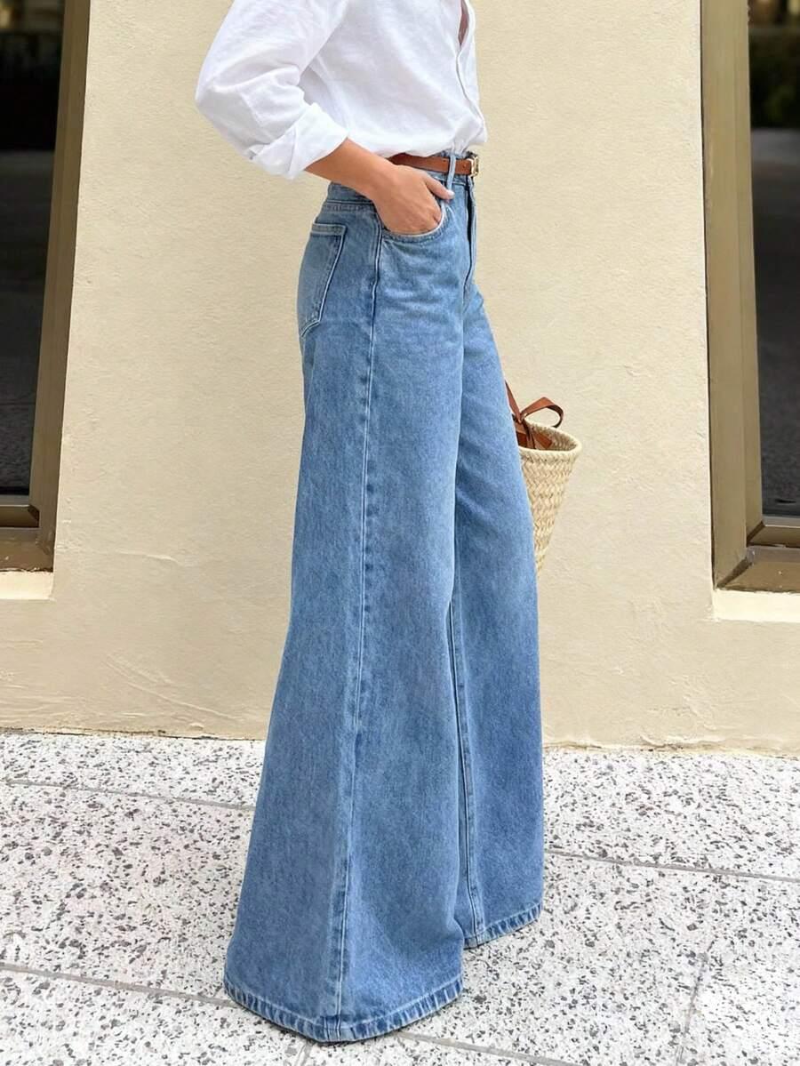 NIEBIESKIE SPODNIE JEANS