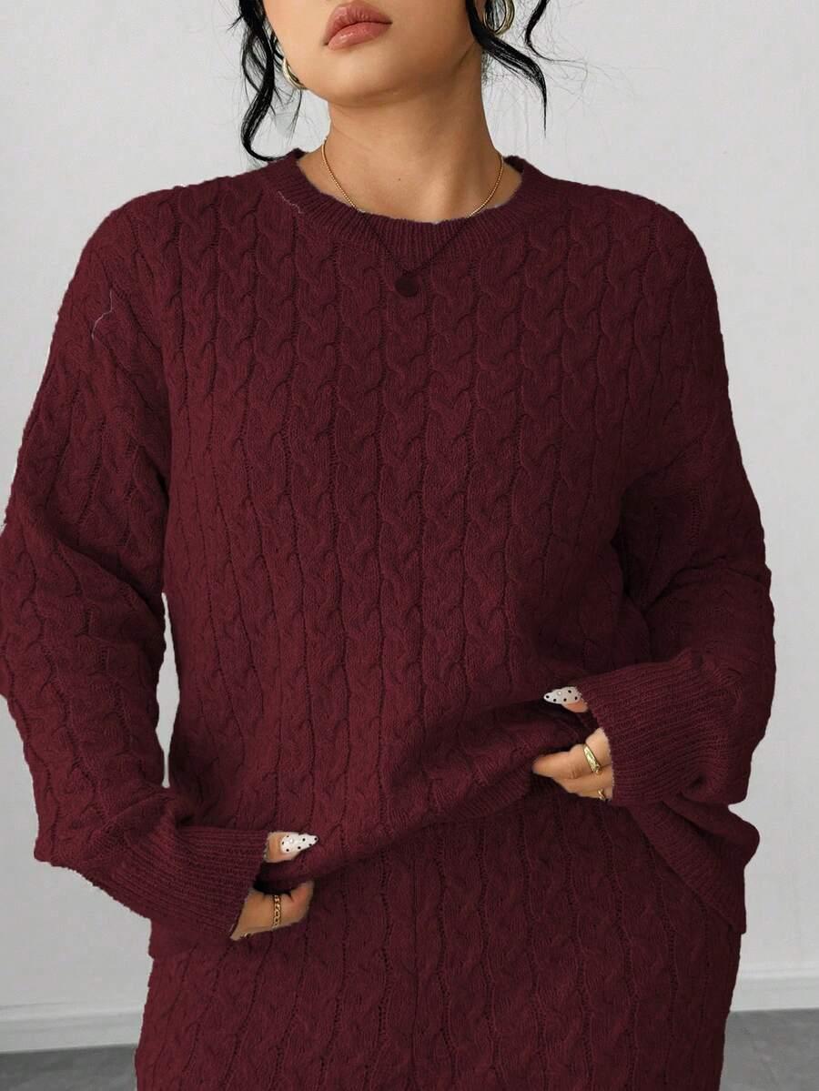 SWETER SPODNIE KOMPLET