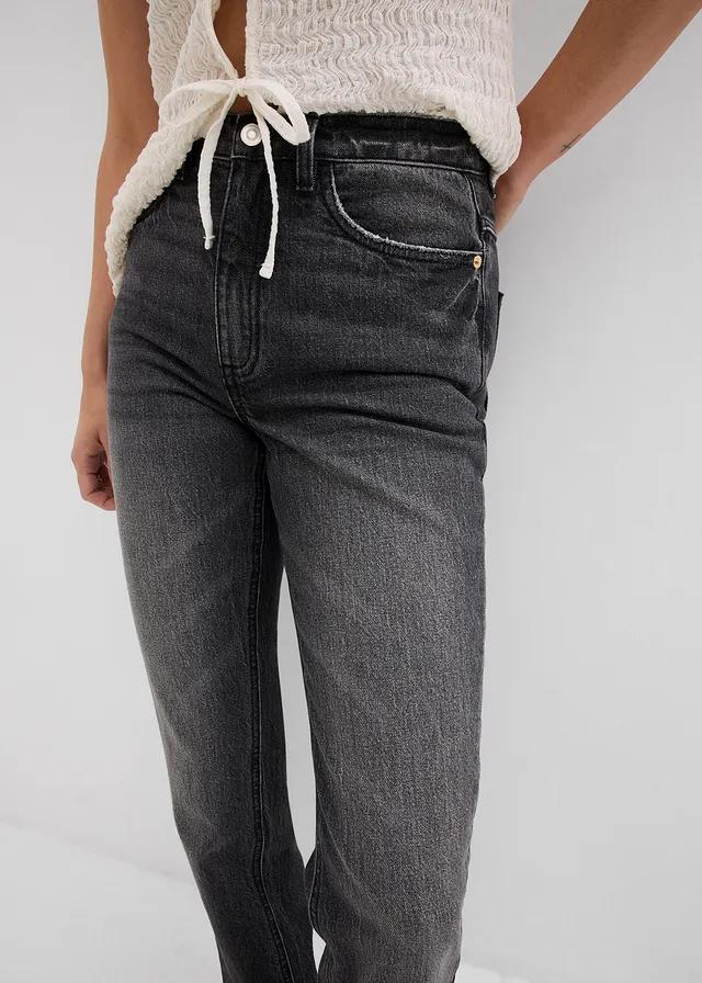 SZARE SPODNIE JEANS 