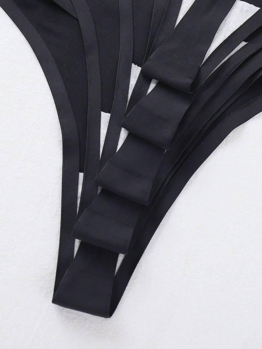 czarne stringi 5-pack