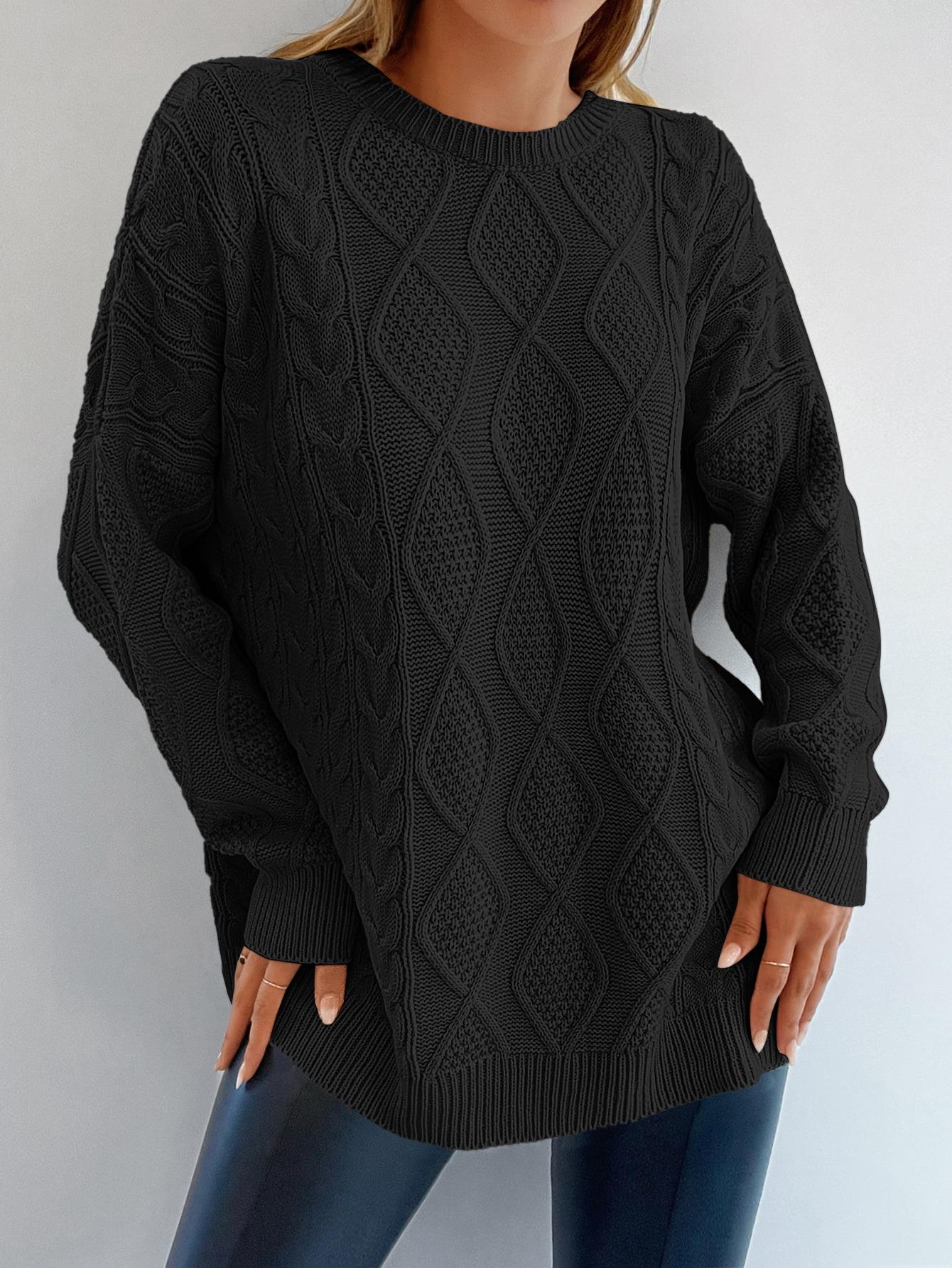 CZARNY SWETER OVERSIZE 