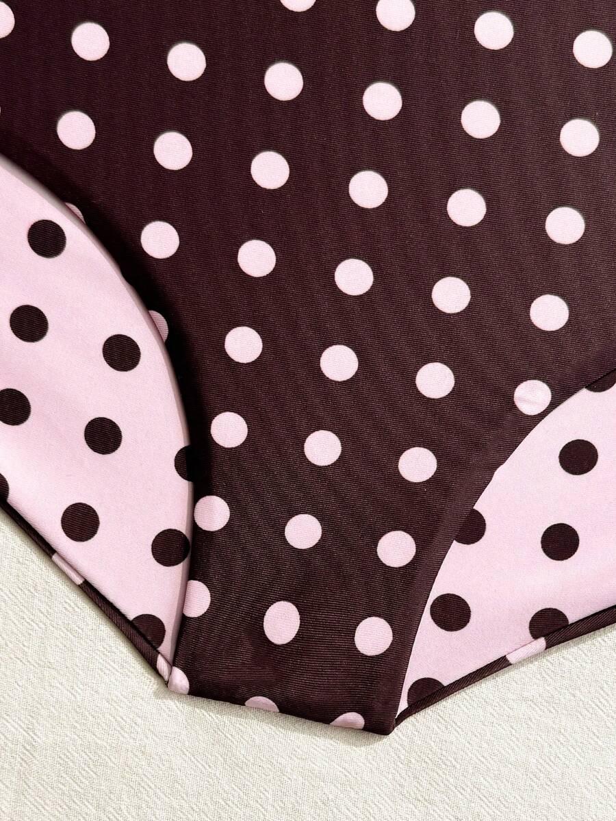 DWUCZĘŚCIOWY STRÓJ KĄPIELOWY W GROSZKI