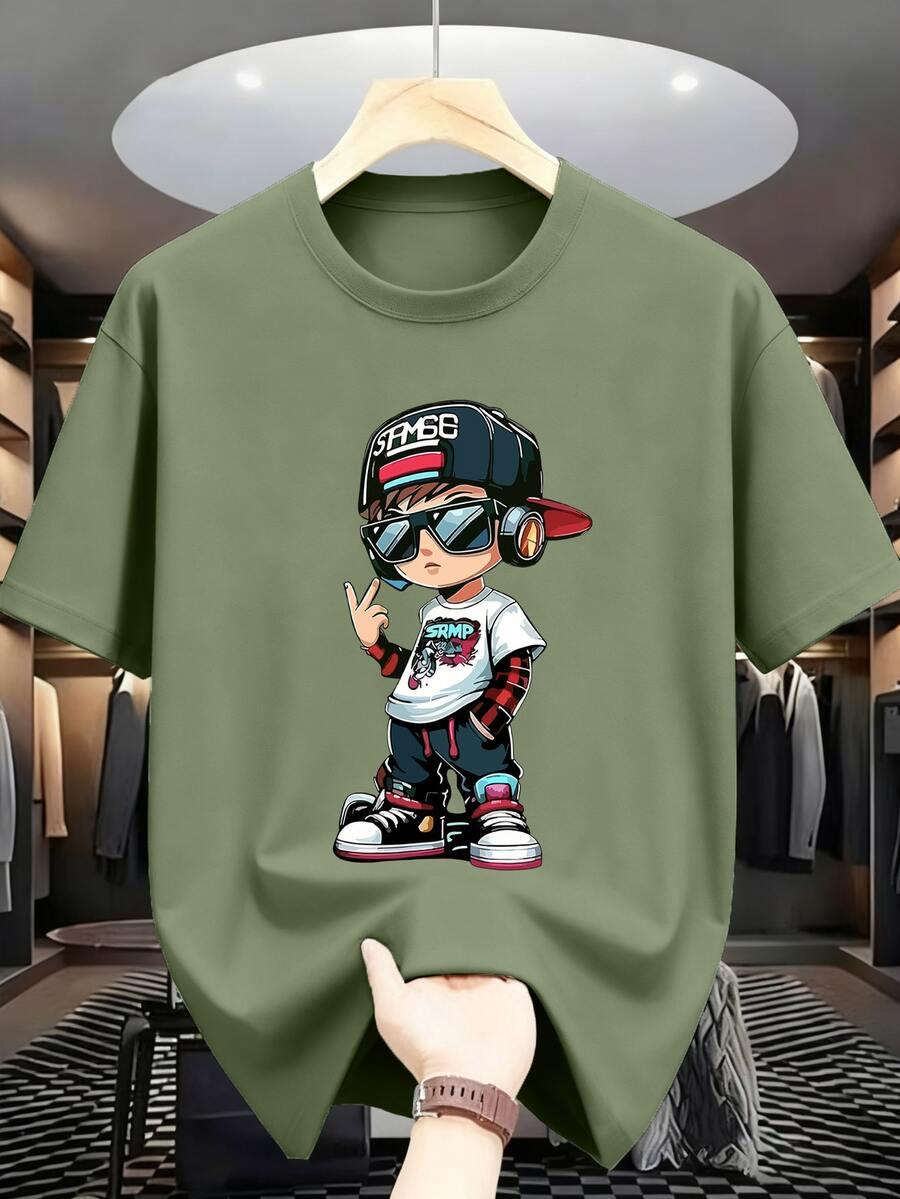 zielony T-SHIRT PRINT