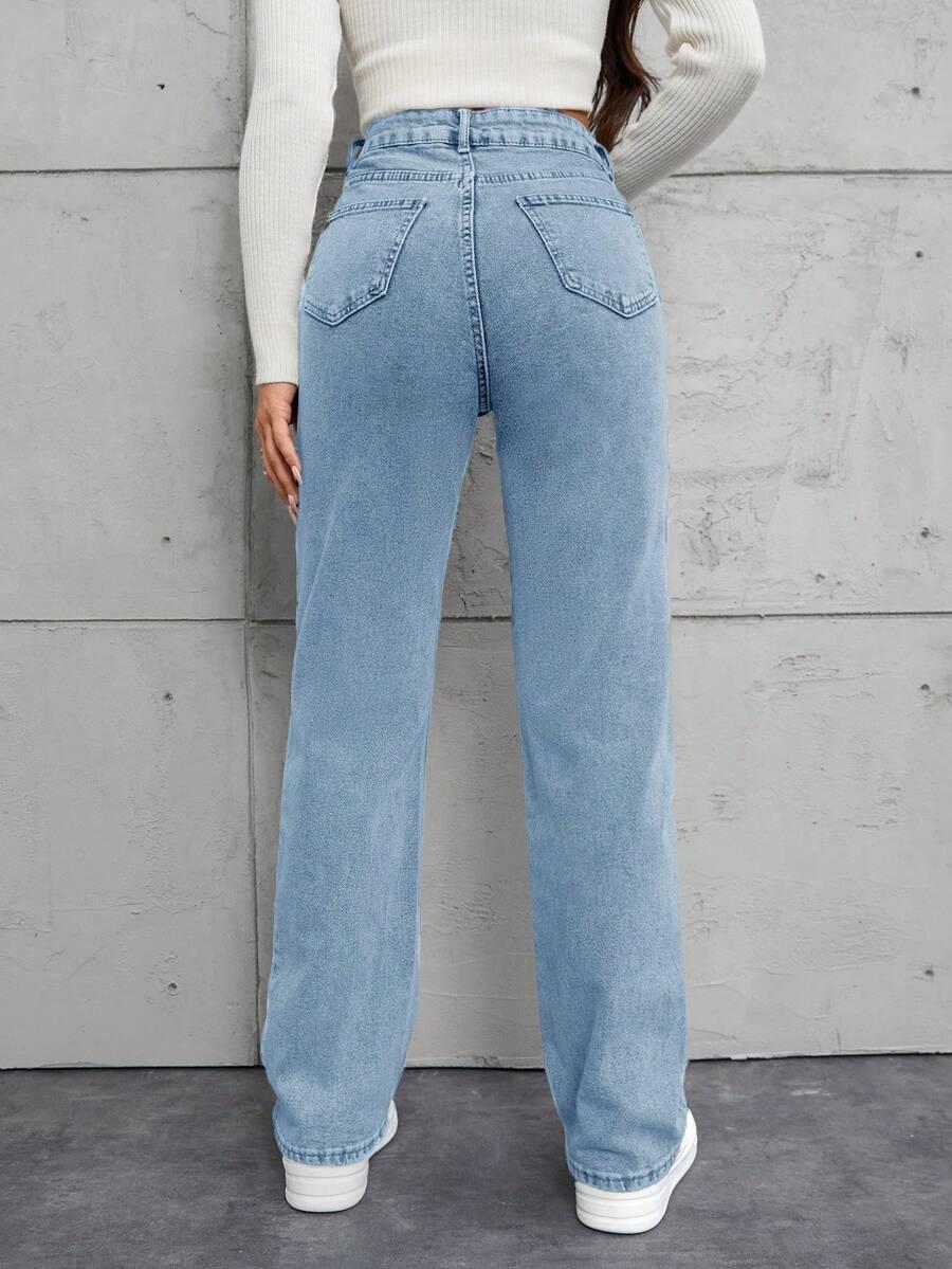NIEBIESKIE SPODNIE JEANS