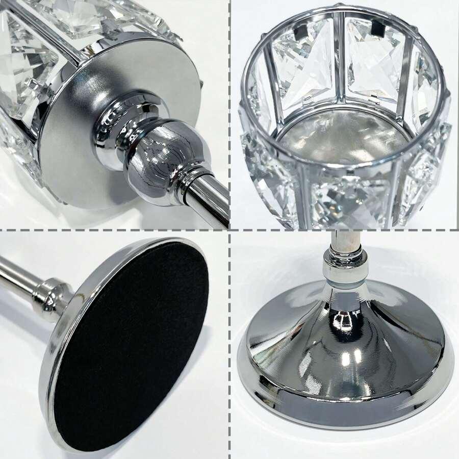 złote świeczniki 3-pack