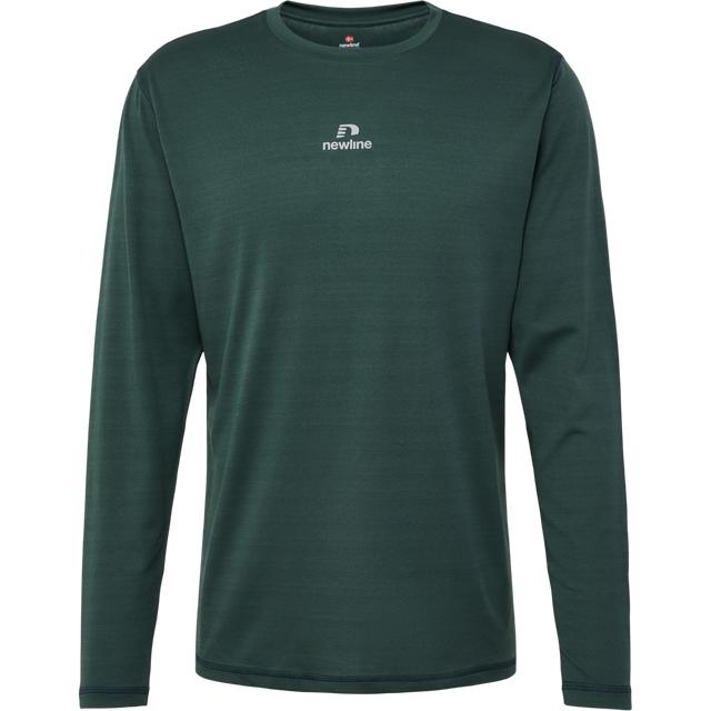 zielona koszulka sportowa długi rękaw logo