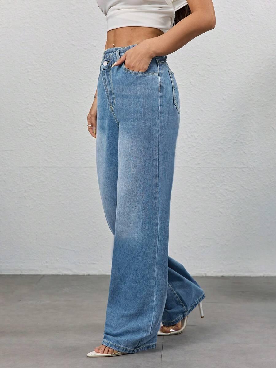 NIEBIESKIE SPODNIE JEANS