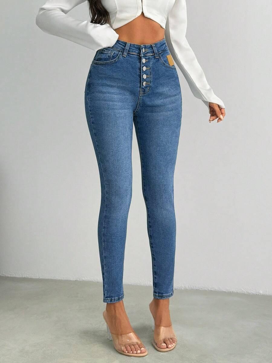 SPODNIE JEANS WYSOKI STAN