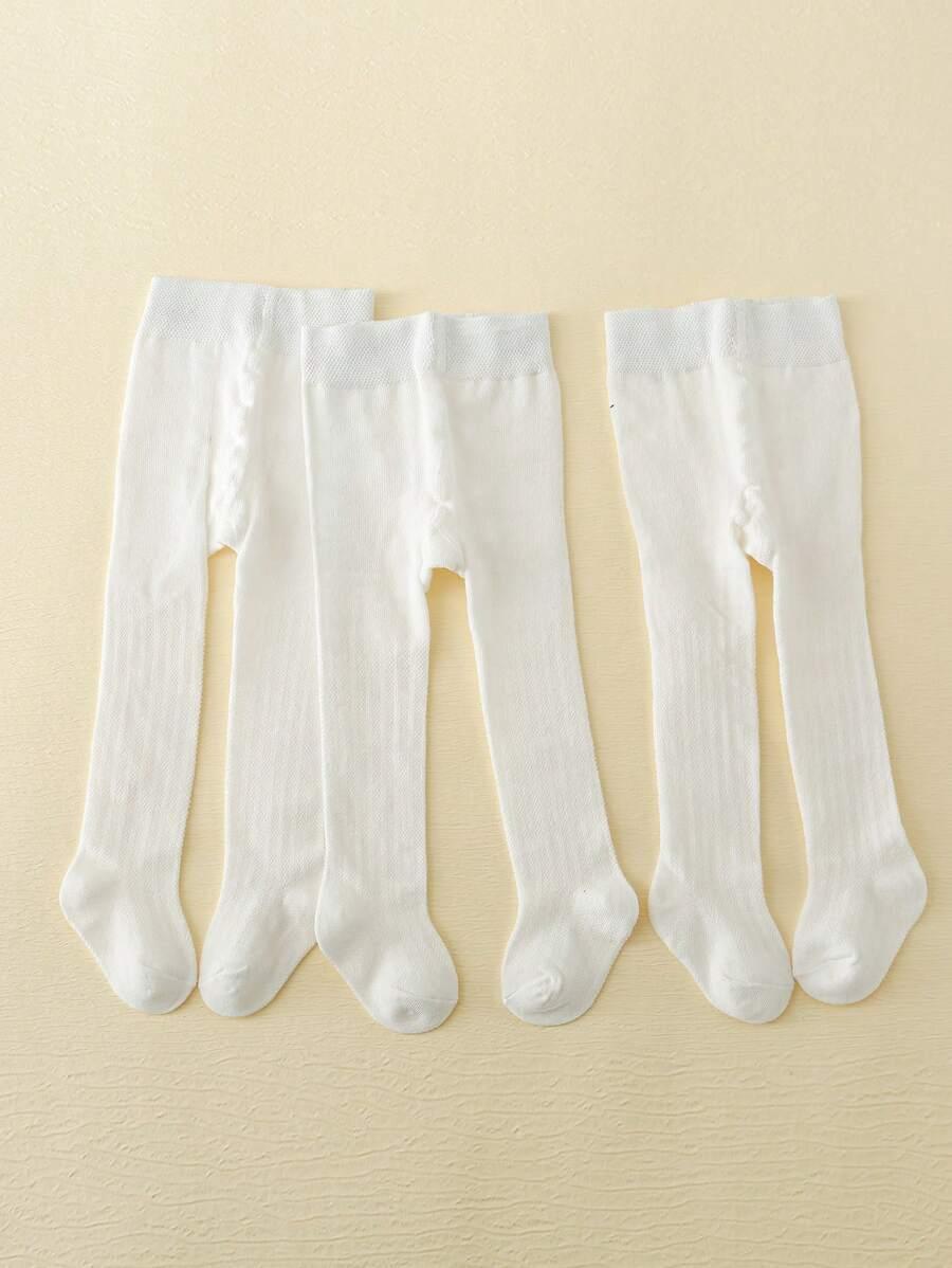 białe rajstopy 3-pack