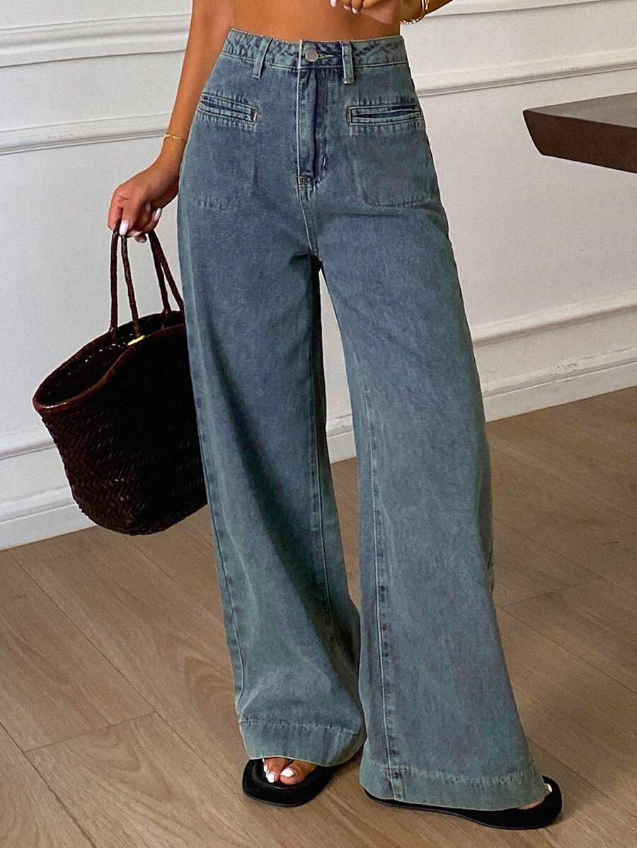 NIEBIESKIE SPODNIE JEANS
