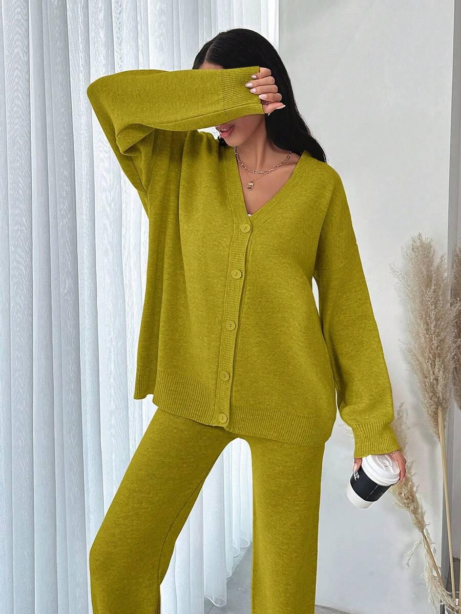 SWETER SPODNIE KOMPLET