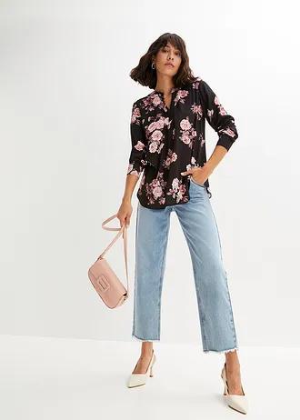 CZARNA TUNIKA V-NECK