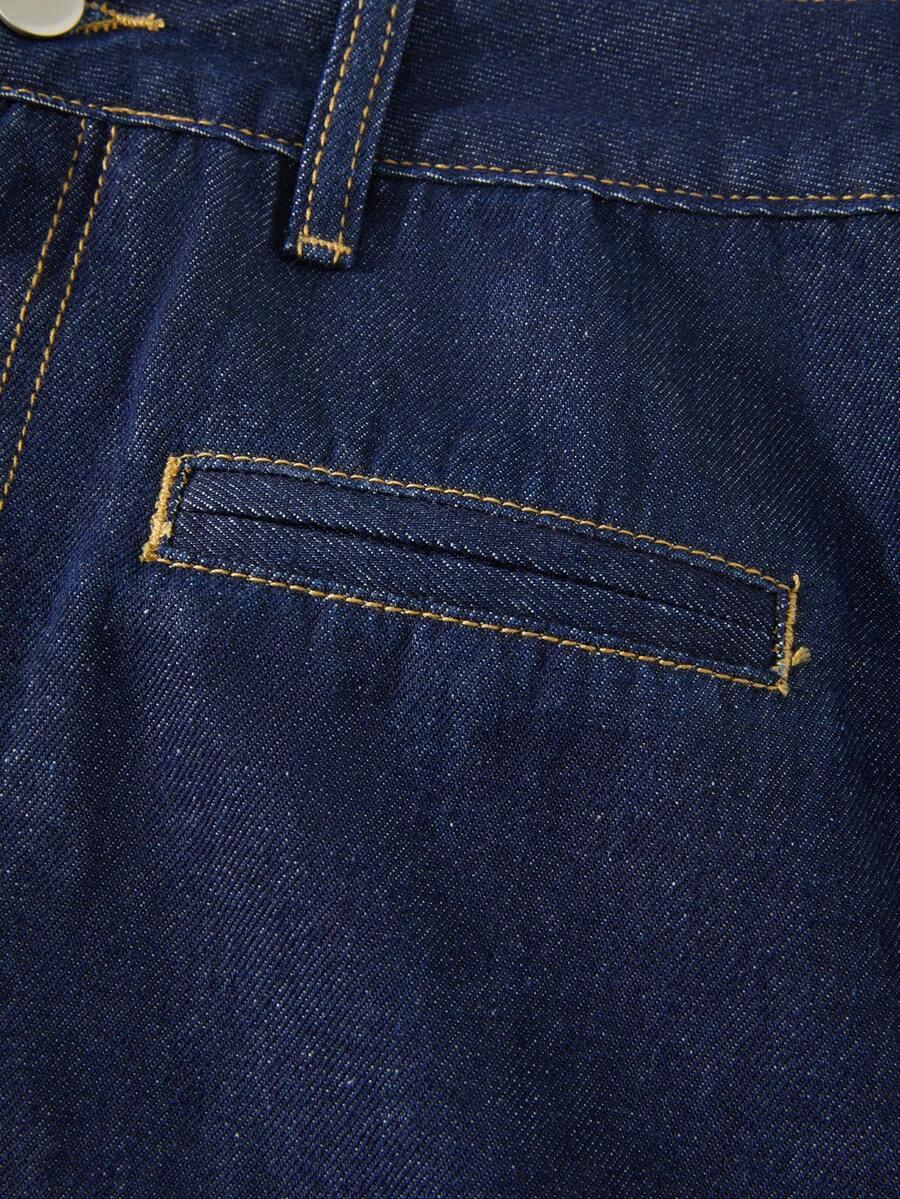 GRANATOWA SPÓDNICA JEANS