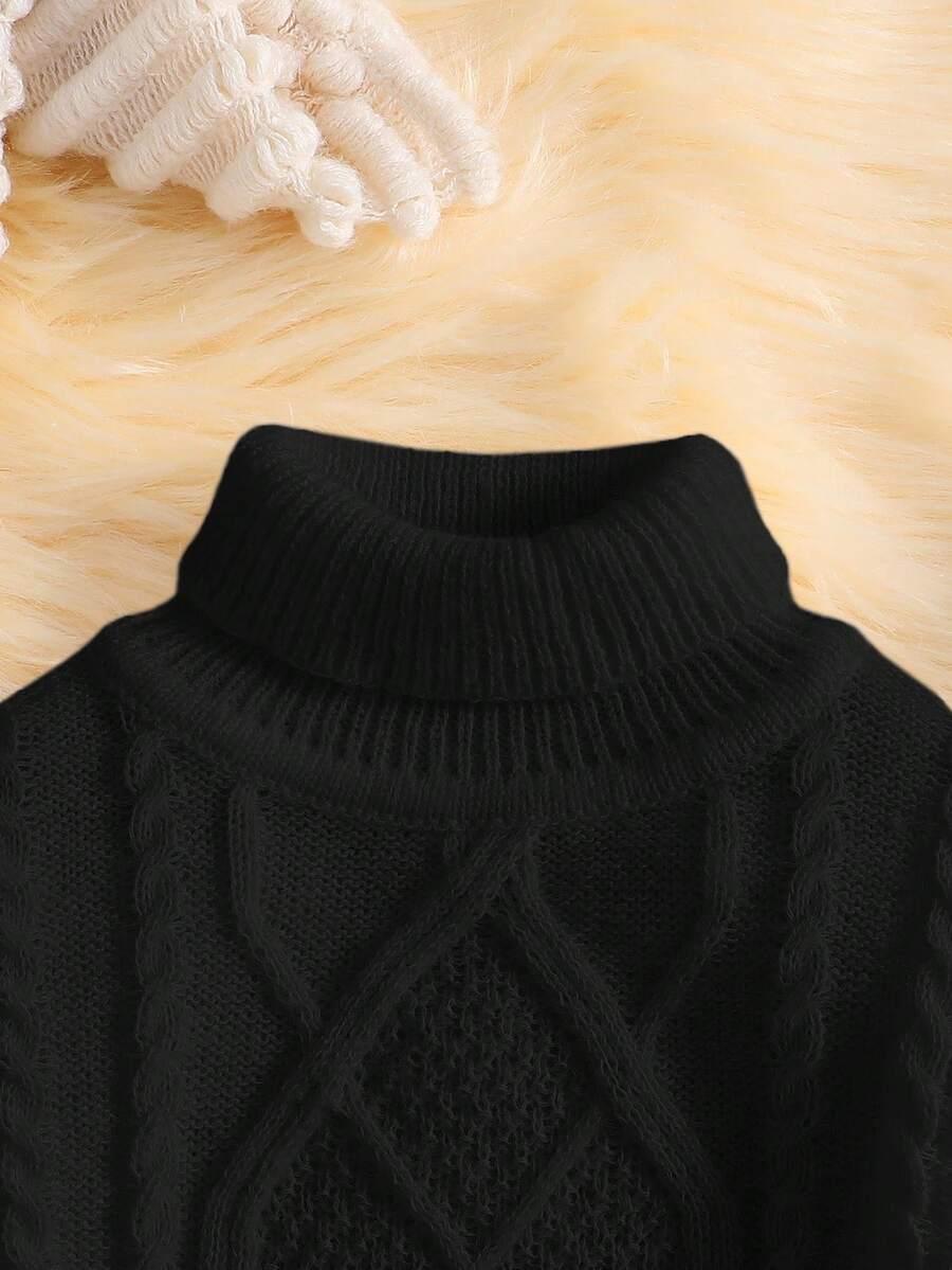 czarny sweter golf