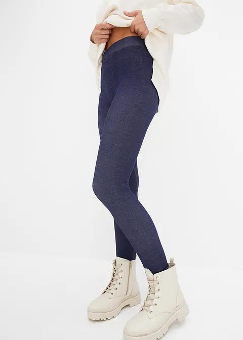 LEGGINSY DAMSKIE NIEBIESKIE 