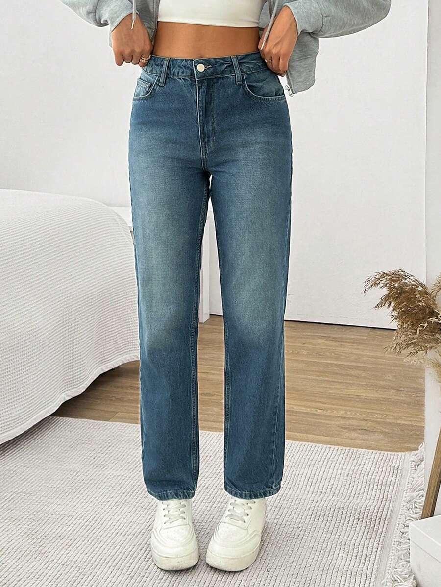 NIEBIESKIE SPODNIE JEANS