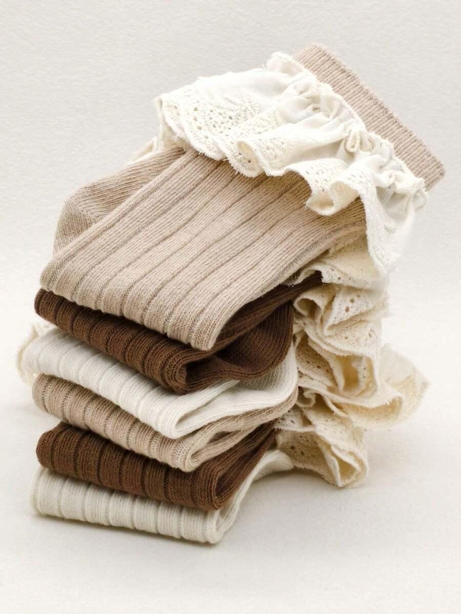 skarpetki prążki haft 3-pack
