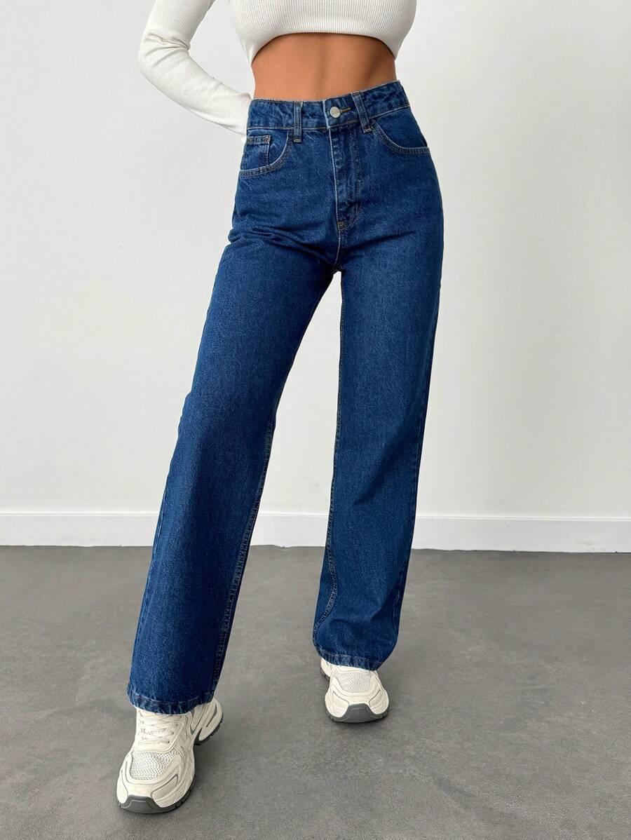 SPODNIE JEANS WYSOKI STAN