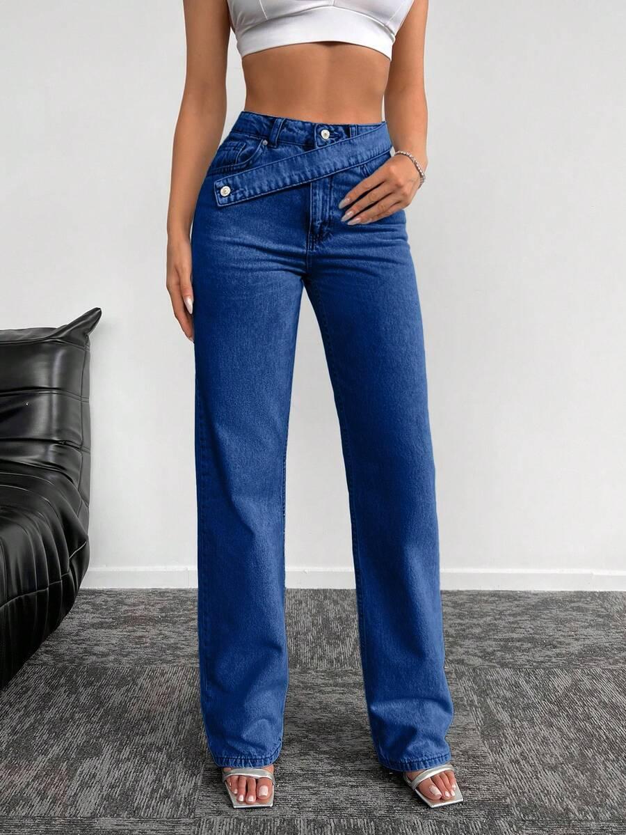 NIEBIESKIE SPODNIE JEANS