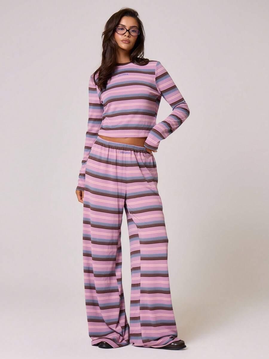 bluzka w paski casual