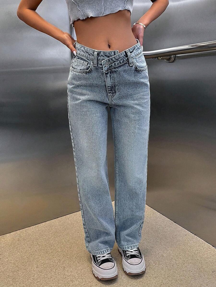 NIEBIESKIE SPODNIE JEANS 