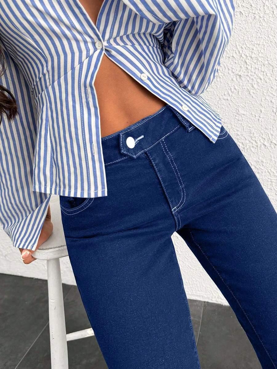 NIEBIESKIE SPODNIE JEANS