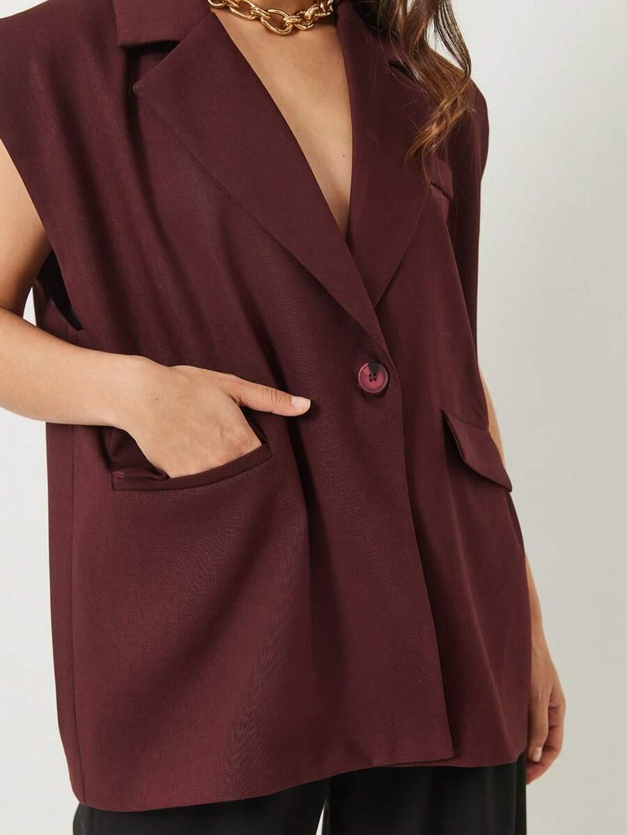 KAMIZELKA V-NECK GUZIKI