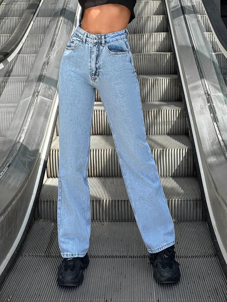 NIEBIESKIE SPODNIE JEANS