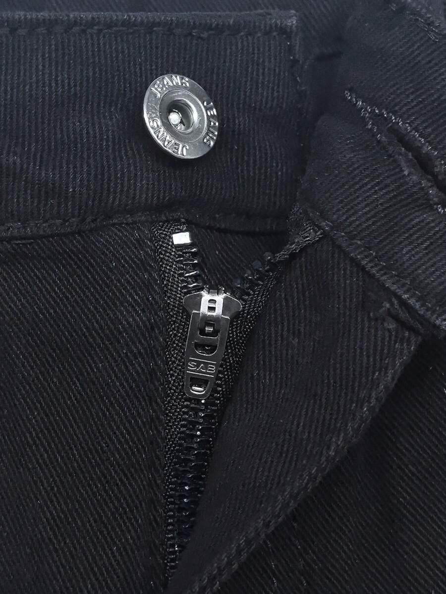 CZARNE SPODNIE JEANS