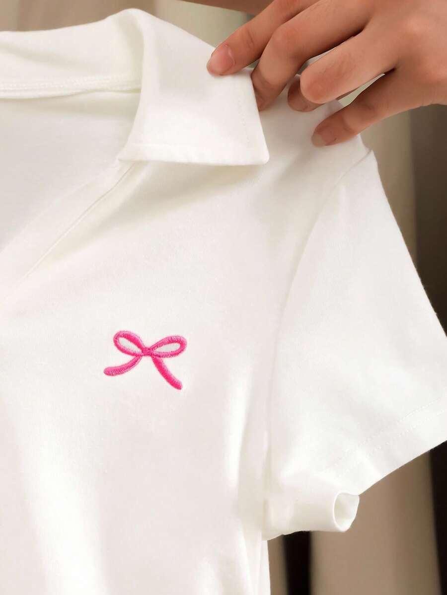 biała koszulka polo