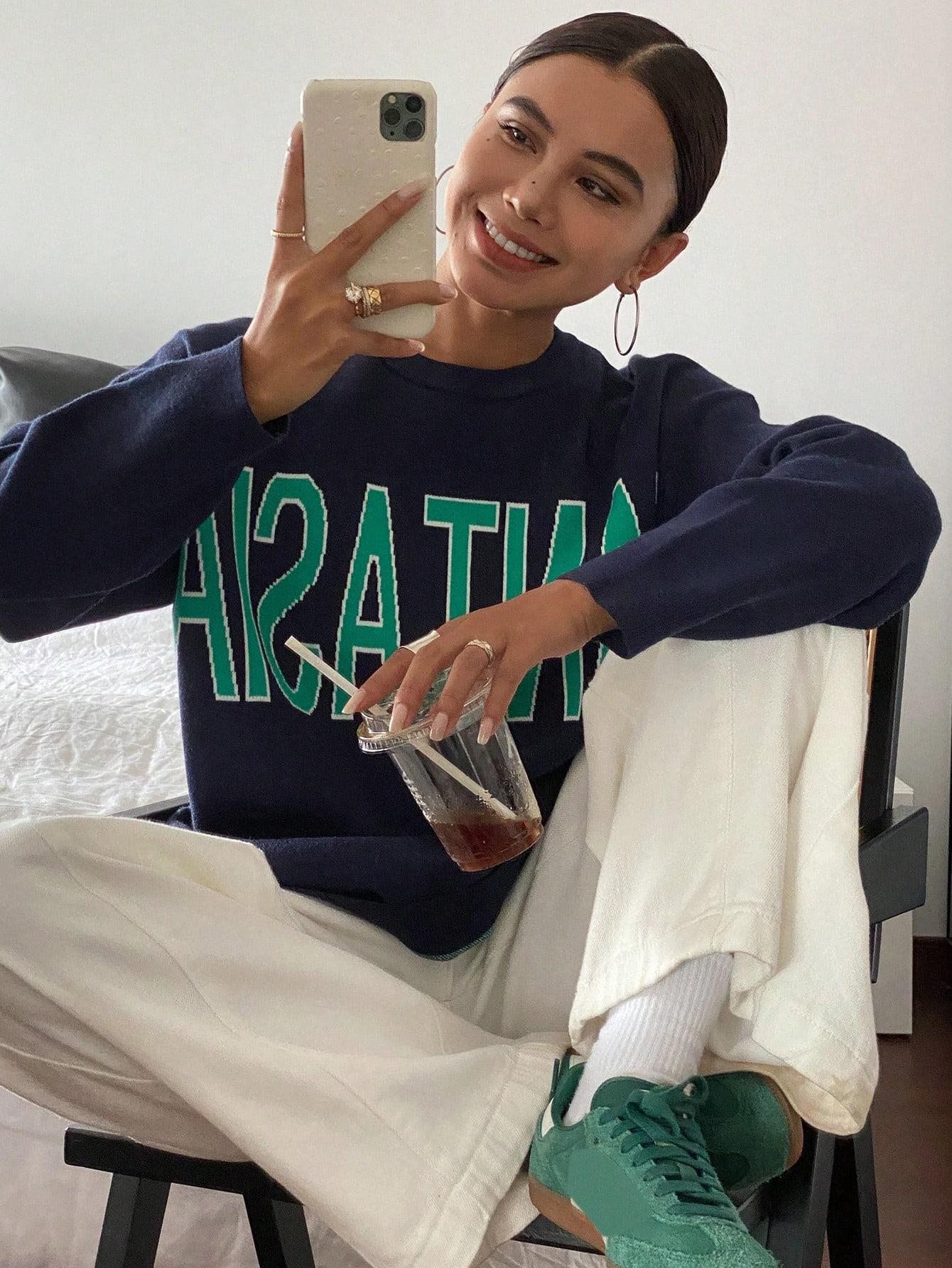 SWETER Z NAPISEM