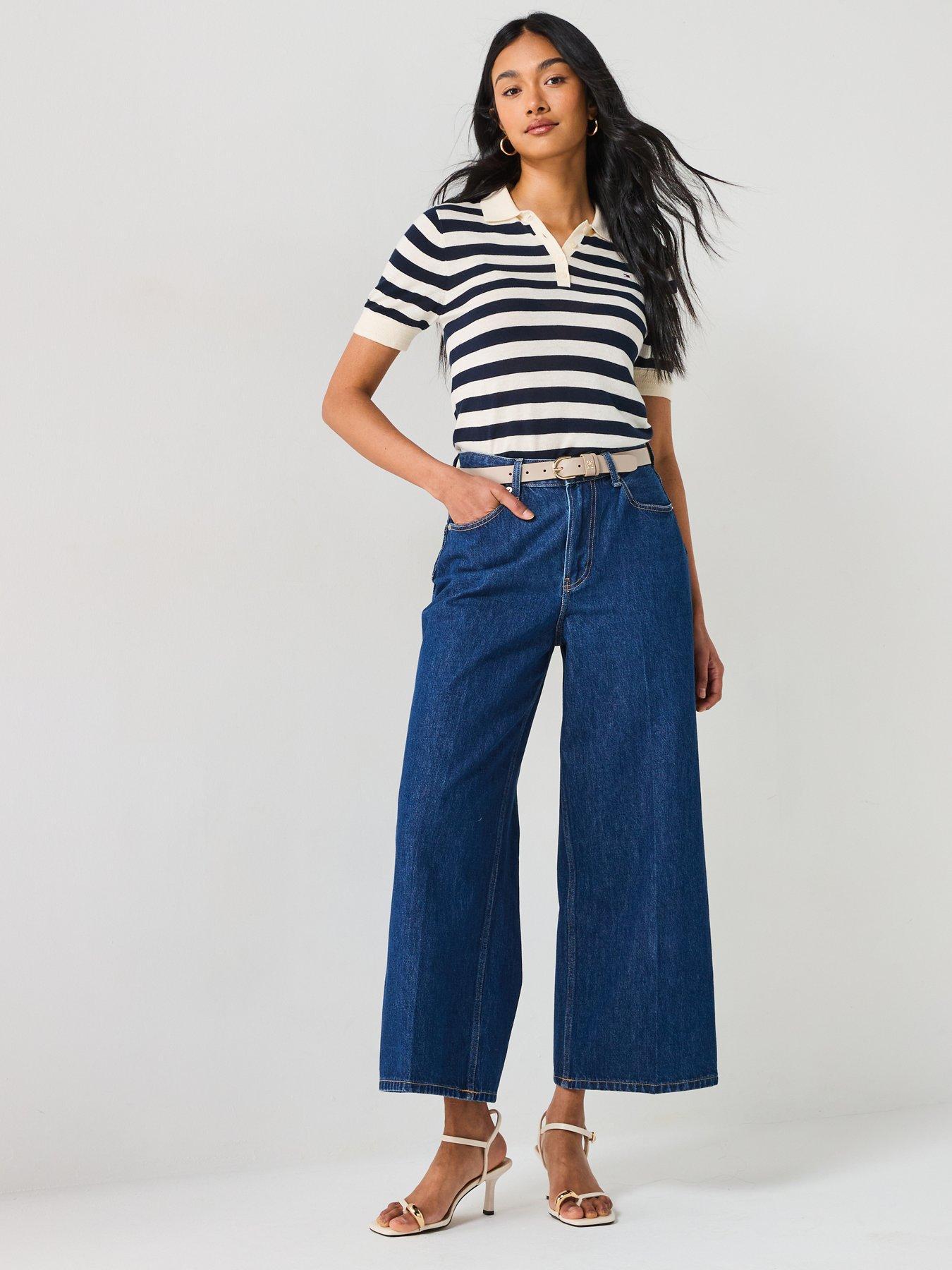 TOMMY HILFIGER JEANSY WIDE LEG WYSOKI STAN WW0WW44360