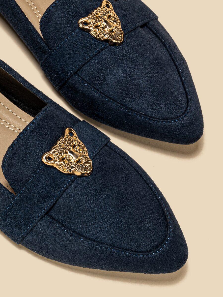 granatowe mokasyny casual 