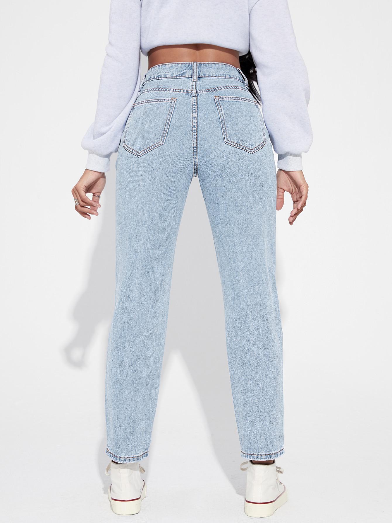 SPODNIE MOM JEANS