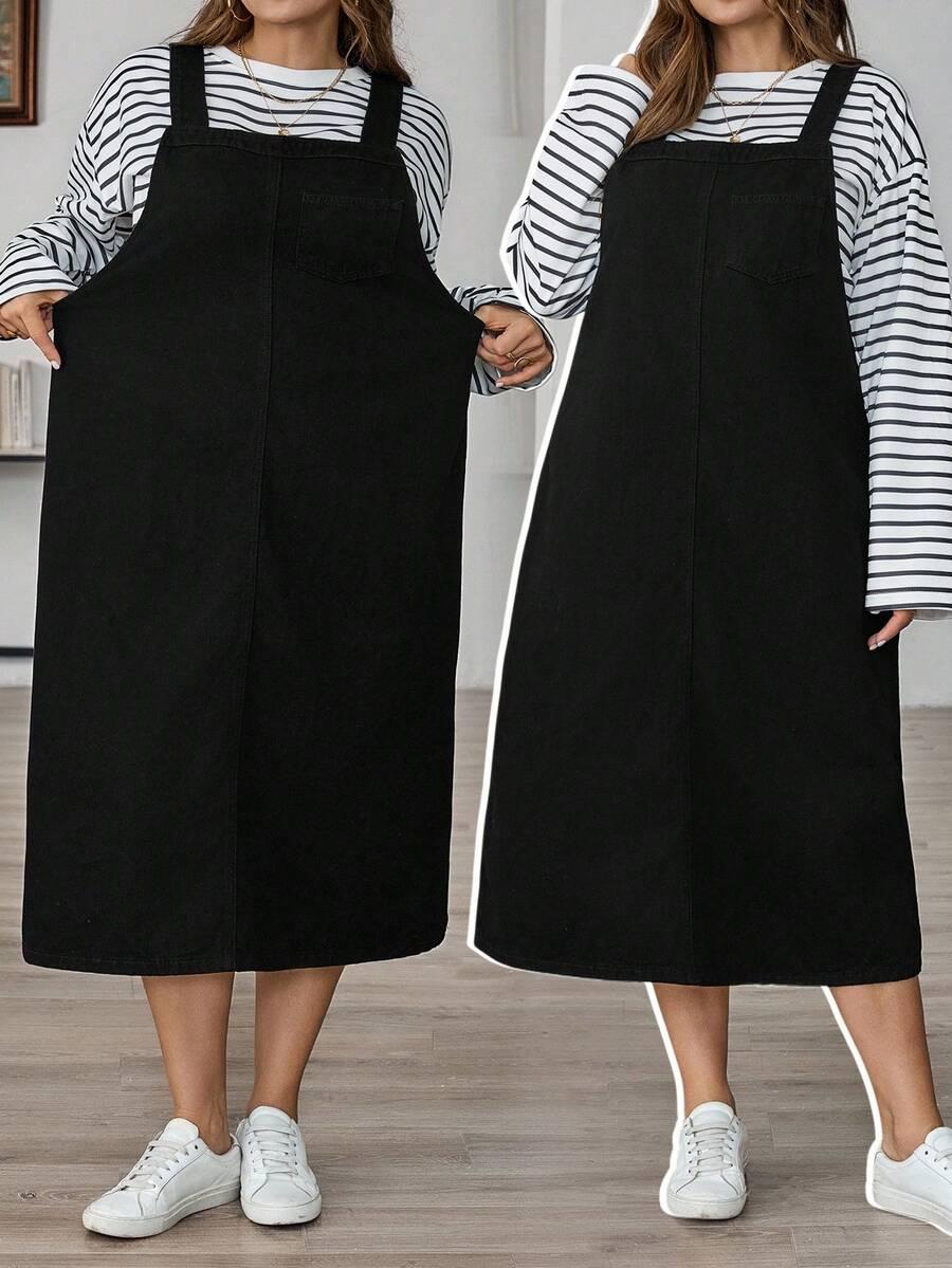 CZARNA SUKIENKA JEANS