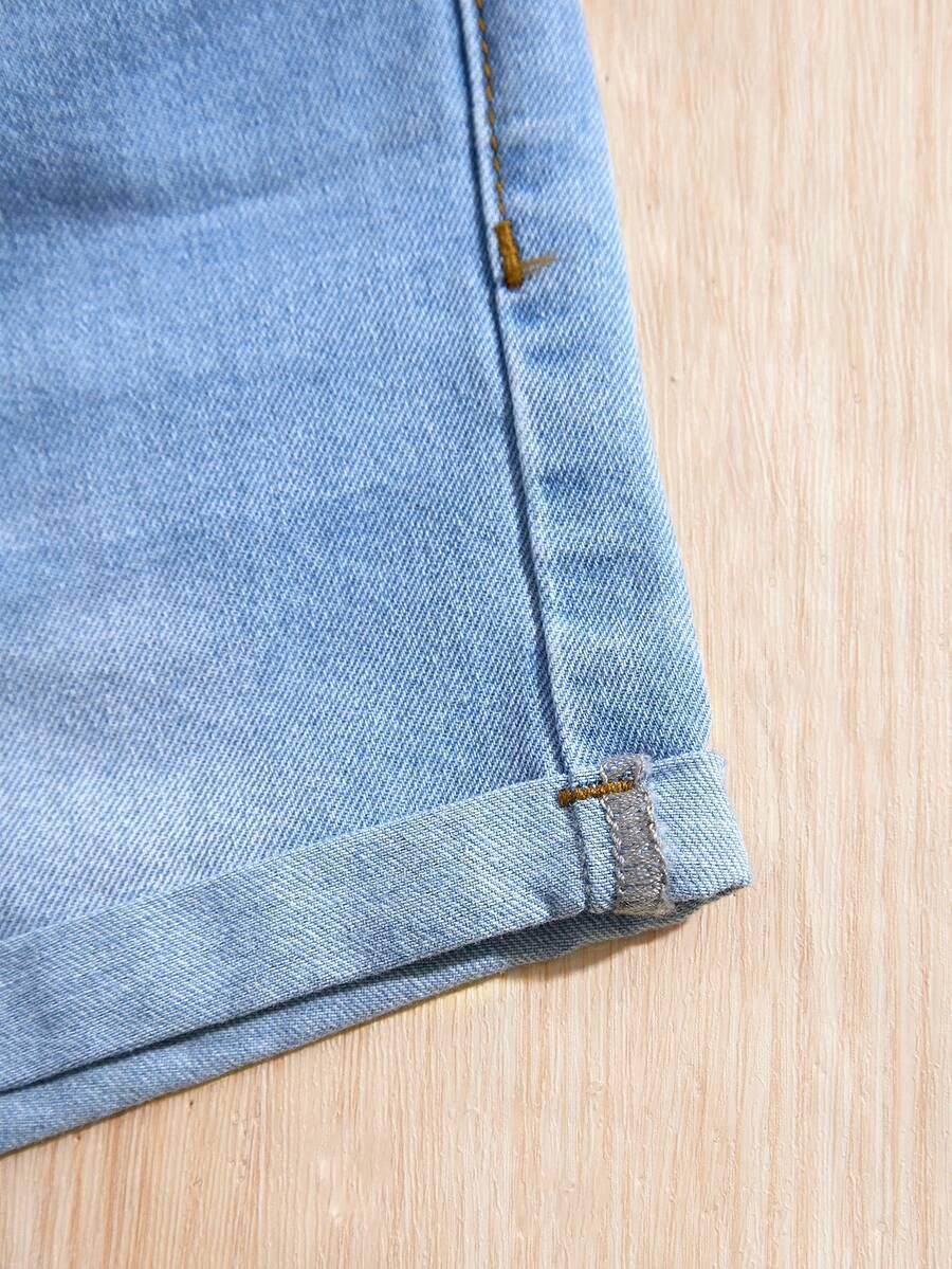 niebieskie SPODENKI JEANS