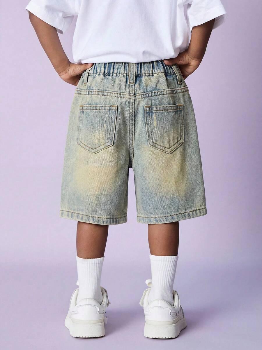 NIEBIESKIE SPODENKI JEANS
