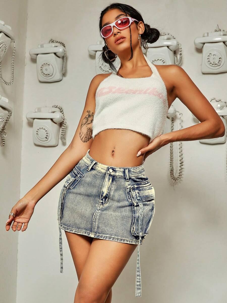 mini spódnica jeans
