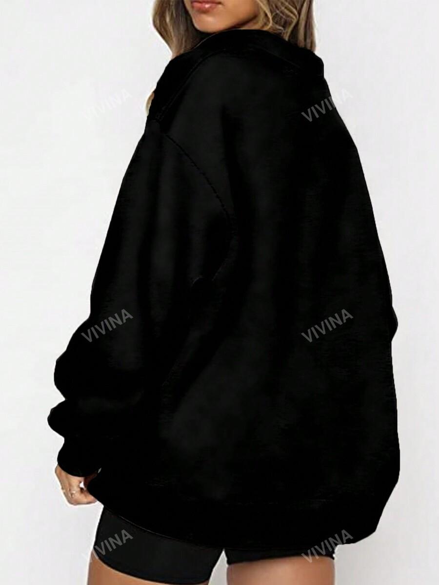 CZARNA BLUZA ZAMEK 