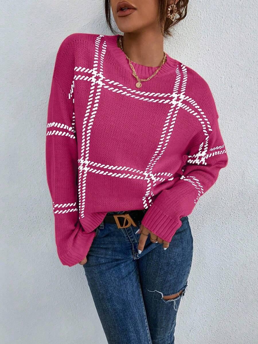 SWETER DAMSKI OKRĄGŁY DEKOLT