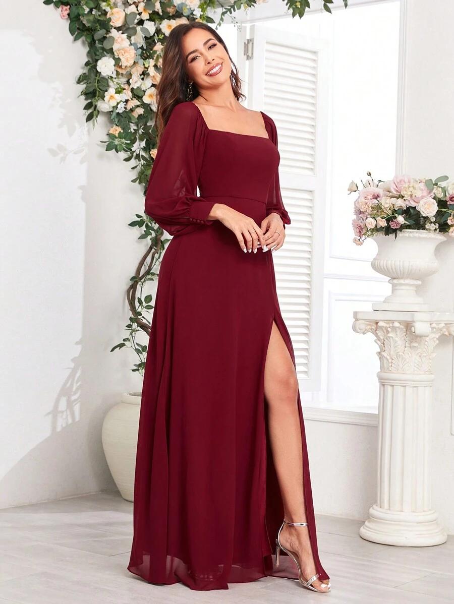 CZERWONA SUKIENKA MAXI