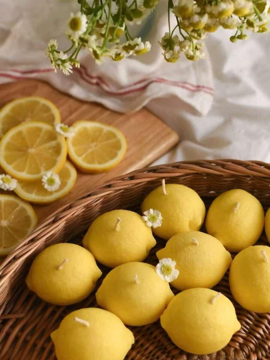ŚWIECZKI W KSZTAŁCIE CYTRYNY 4-PACK
