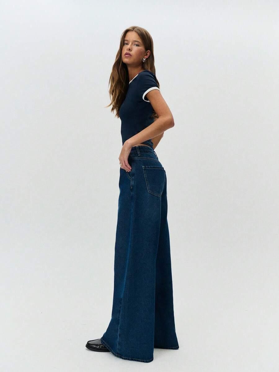 NIEBIESKIE SPODNIE JEANS