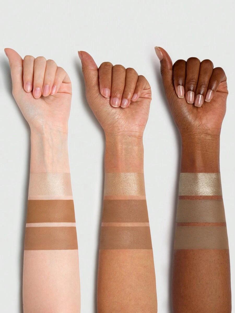 paleta do konturowania bronzer rozświetlacz camel